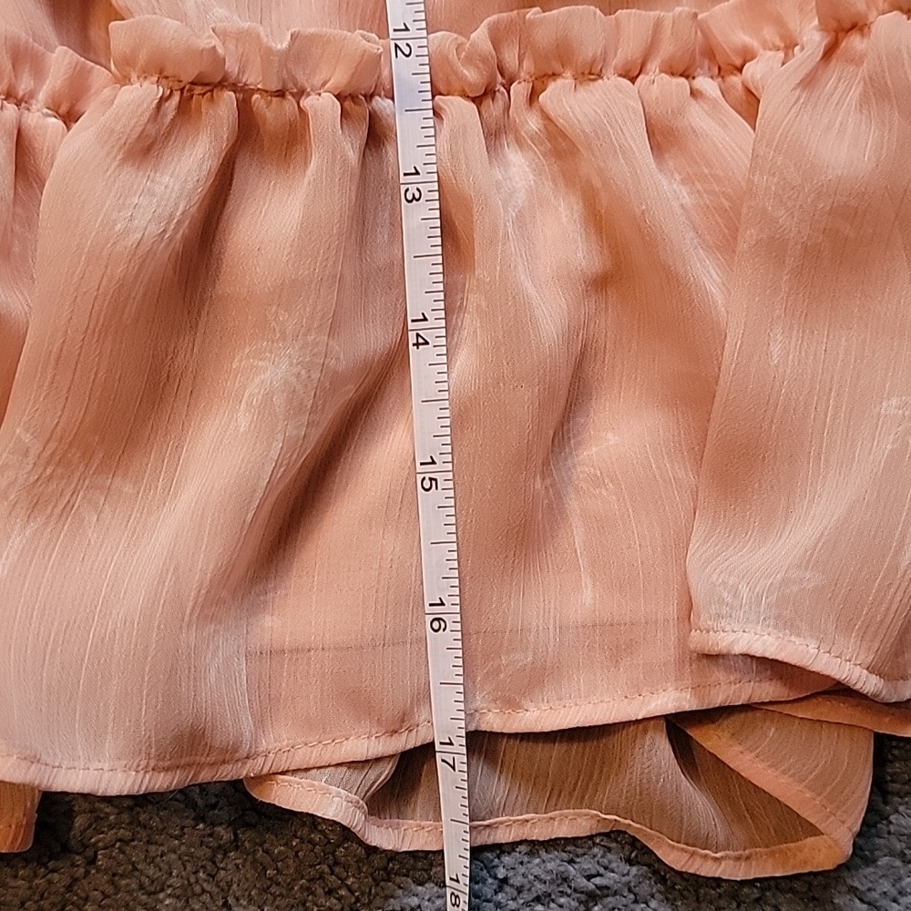 Beautiful Lauren Conrad skirt, women's large. Salmon colored. - Picture 7 of 9